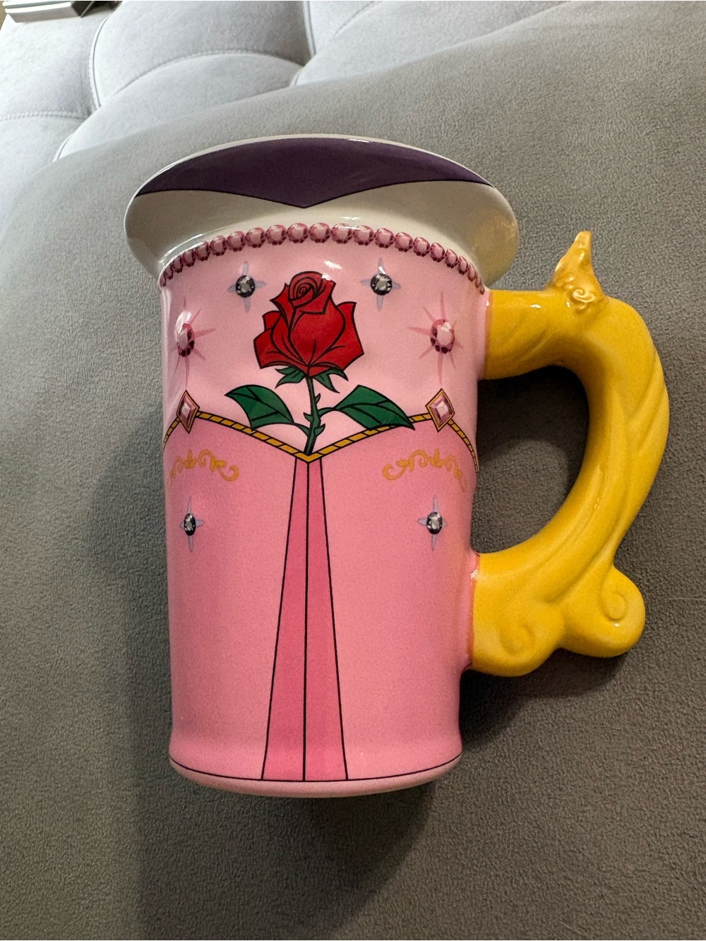 Disney Parks Princess Aurora Sleeping Beauty Dress 3D 2-Sided Coffee Cup Mug